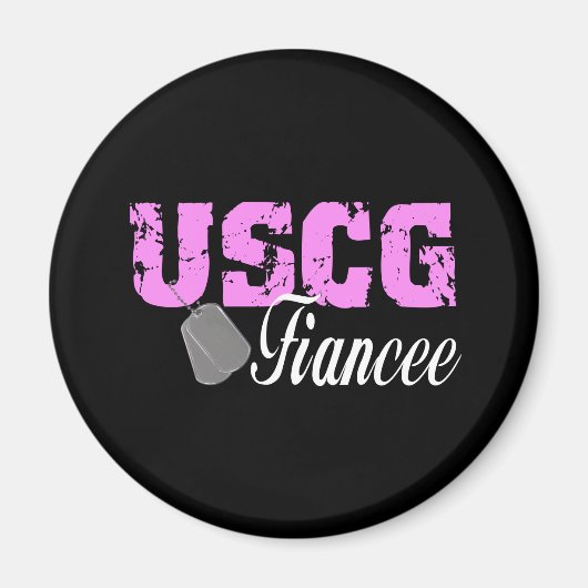 USCG99Fiancee2BLK Magneet (Voorkant)