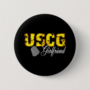 USCG99GirlfriendBk Ronde Button 5,7 Cm