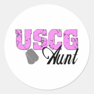 USCG99TANTE2 RONDE STICKER