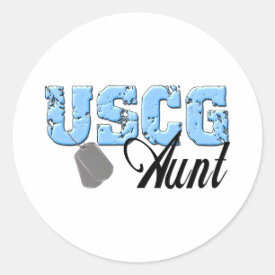 USCG99TANTE3 RONDE STICKER