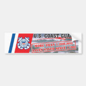 USCG 1 miljoen levens gered Bumpersticker (Voorkant)