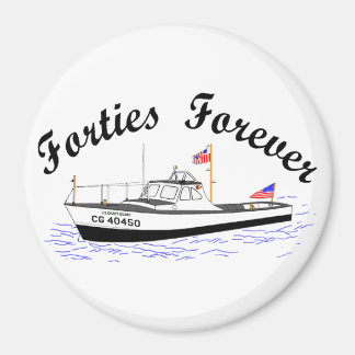 USCG 40 Voet Utility Boat Groot # 40450 Clip Art Magneet