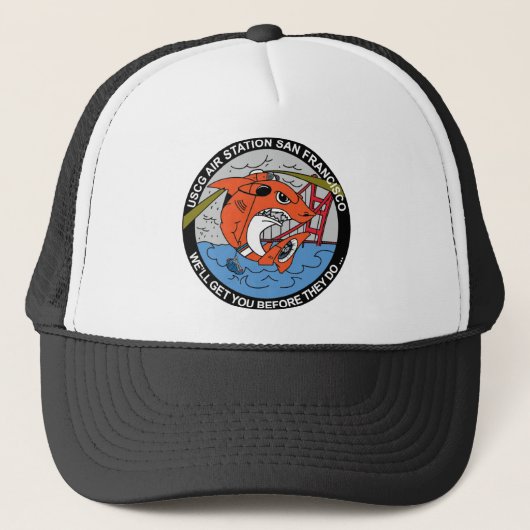 USCG Air Station San Francisco 2 Amerikaanse kustw Trucker Pet (Voorkant)