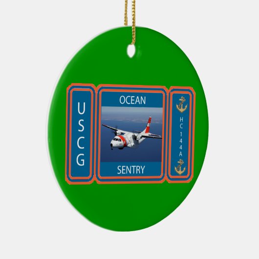 USCG C-144 Ocean Sentry Keramisch Ornament (Rechts)