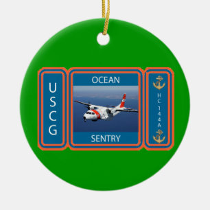 USCG C-144 Ocean Sentry Keramisch Ornament