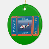 USCG C-144 Ocean Sentry Keramisch Ornament (Links)