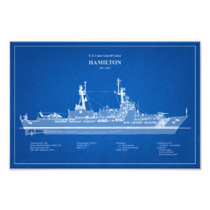 USCG Cutter Hamilton whec-715 - ABD Foto Afdruk