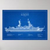 USCG Cutter Hamilton whec-715 - ABD Poster (Voorkant)