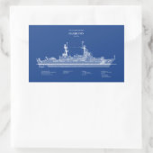 USCG Cutter Hamilton whec-715 - ABD Rechthoekige Sticker (Tas)