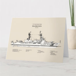 USCG Cutter Hamilton whec-715 - SBD Bedankkaart