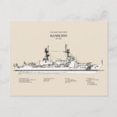 USCG Cutter Hamilton whec-715 - SBD Briefkaart (Voorkant)