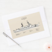 USCG Cutter Hamilton whec-715 - SBD Rechthoekige Sticker (Envelop)
