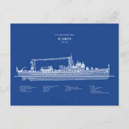 USCG Cutter Icarus wpc-110 - ABD Briefkaart