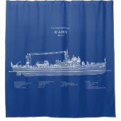 USCG Cutter Icarus wpc-110 - ABD Douchegordijn (Voorkant)