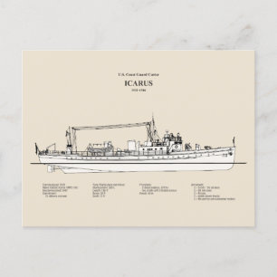 USCG Cutter Icarus wpc-110 - SBD Briefkaart