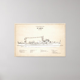 USCG Cutter Icarus wpc-110 - SBD Canvas Afdruk