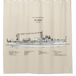 USCG Cutter Icarus wpc-110 - SBD Douchegordijn