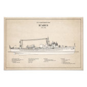 USCG Cutter Icarus wpc-110 - SBD Foto Afdruk (Voorkant)