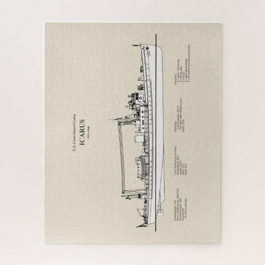 USCG Cutter Icarus wpc-110 - SBD Legpuzzel (Verticaal)