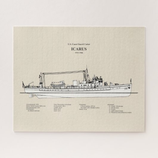 USCG Cutter Icarus wpc-110 - SBD Legpuzzel (Horizontaal)