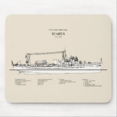 USCG Cutter Icarus wpc-110 - SBD Muismat (Voorkant)