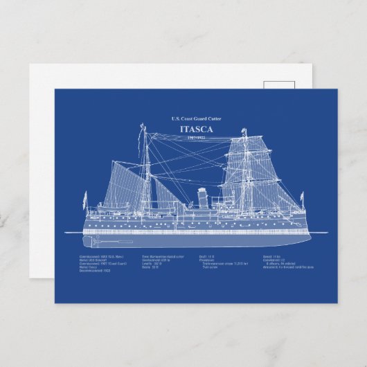USCG Cutter Itasca - ABD Briefkaart (Voorkant / Achterkant)