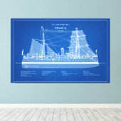 USCG Cutter Itasca - ABD Canvas Afdruk (Insitu (Houten vloer))