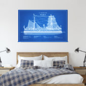 USCG Cutter Itasca - ABD Canvas Afdruk (Insitu (Slaapkamer))