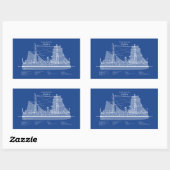USCG Cutter Itasca - ABD Rechthoekige Sticker (Vel)
