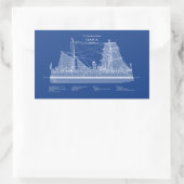 USCG Cutter Itasca - ABD Rechthoekige Sticker (Tas)