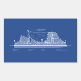 USCG Cutter Itasca - ABD Rechthoekige Sticker