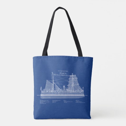 USCG Cutter Itasca - ABD Tote Bag (Achterkant)