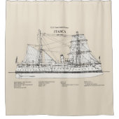 USCG Cutter Itasca - SBD Douchegordijn (Voorkant)