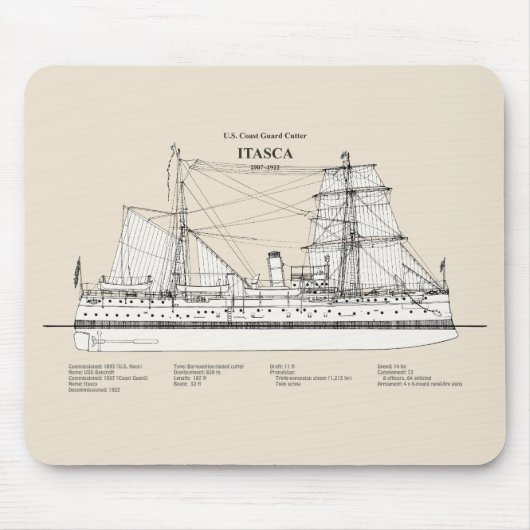 USCG Cutter Itasca - SBD Muismat (Voorkant)