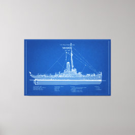 USCG Cutter Modoc wpg-46 - ABD Canvas Afdruk