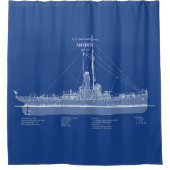 USCG Cutter Modoc wpg-46 - ABD Douchegordijn (Voorkant)