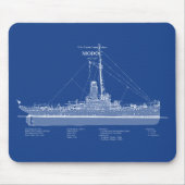 USCG Cutter Modoc wpg-46 - ABD Muismat (Voorkant)