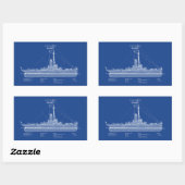 USCG Cutter Modoc wpg-46 - ABD Rechthoekige Sticker (Vel)
