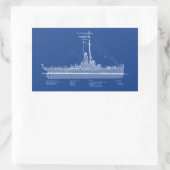 USCG Cutter Modoc wpg-46 - ABD Rechthoekige Sticker (Tas)