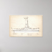 USCG Cutter Modoc wpg-46 - SBD Canvas Afdruk (Voorkant)