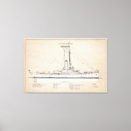 USCG Cutter Modoc wpg-46 - SBD Canvas Afdruk