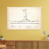 USCG Cutter Modoc wpg-46 - SBD Canvas Afdruk (Insitu (Woonkamer))