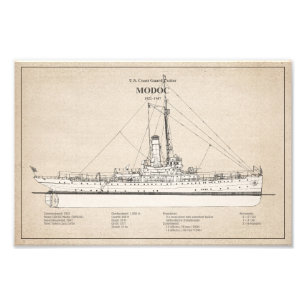 USCG Cutter Modoc wpg-46 - SBD Foto Afdruk