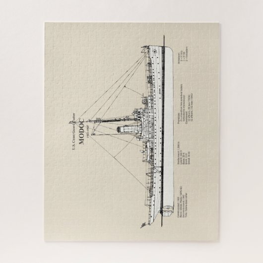 USCG Cutter Modoc wpg-46 - SBD Legpuzzel (Verticaal)