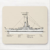 USCG Cutter Modoc wpg-46 - SBD Muismat (Voorkant)