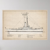 USCG Cutter Modoc wpg-46 - SBD Poster (Voorkant)