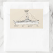 USCG Cutter Modoc wpg-46 - SBD Rechthoekige Sticker (Tas)