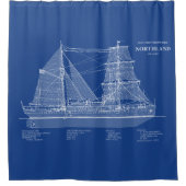 USCG Cutter Northland wpg-49 - ABD Douchegordijn (Voorkant)