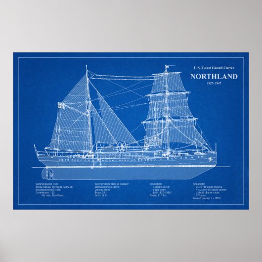 USCG Cutter Northland wpg-49 - ABD Poster (Voorkant)