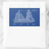 USCG Cutter Northland wpg-49 - ABD Rechthoekige Sticker (Tas)